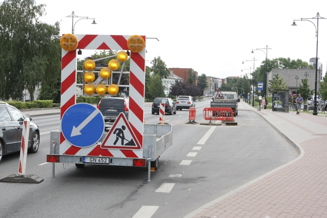 Suskubo: Pilies gatvės remonto darbai, kaip ir žadėta, truko vos kelias dienas.
