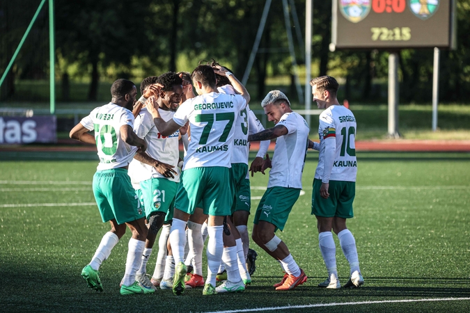 Įsibėgėjo: „Kauno Žalgirio“ futbolininkai prieš tarptautinius egzaminus kinkų nedrebina.
