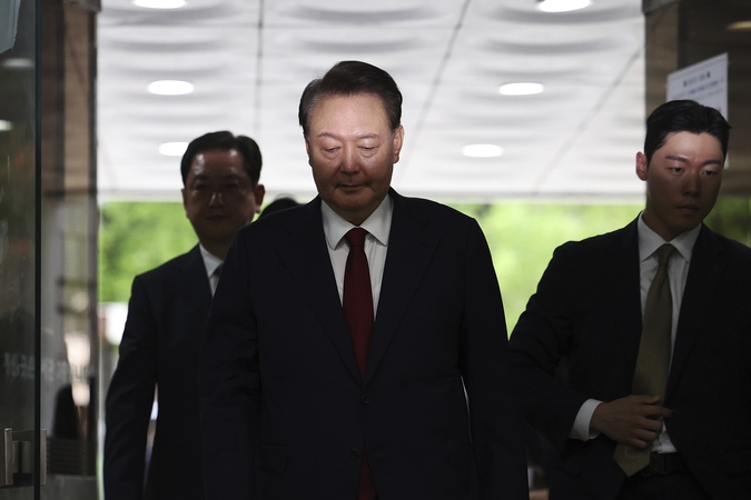 Buvęs Pietų Korėjos prezidentas Yoon Suk Yeolas vėl sulaikytas