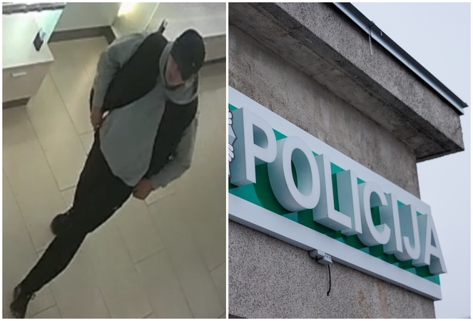 Vilniaus policija tiria vagystę: turi klausimų šiam vyrui