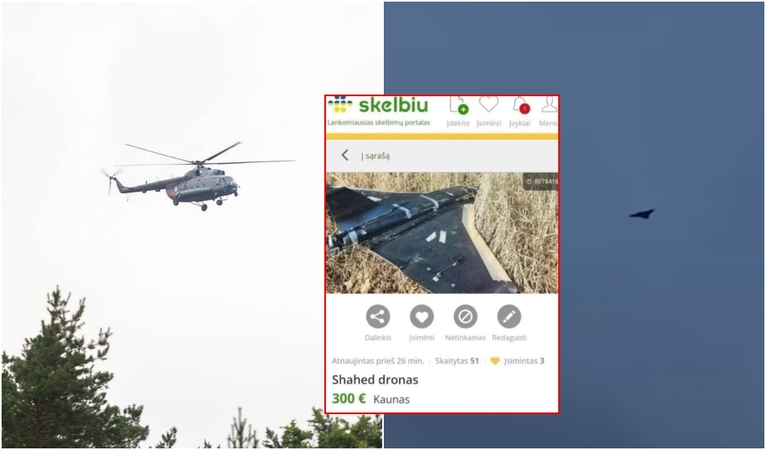 „Beveik kaip naujas“: Lietuvoje vykstant drono paieškoms – netikėtas pasiūlymas skelbimų portale