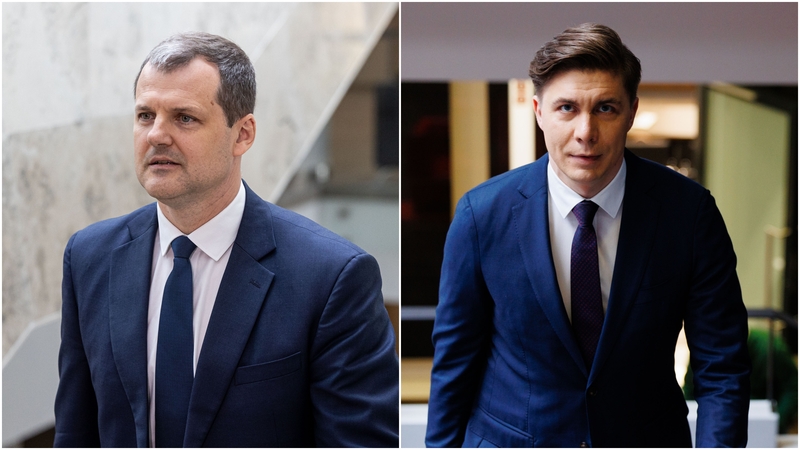 Gintautas Paluckas (kairėje) ir Mindaugas Sinkevičius 