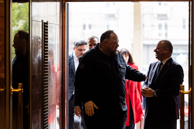 Saulius Skvernelis ir Ruslanas Stefančukas