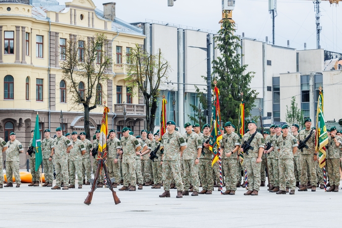 Sausumos pajėgų vado pasikeitimo ceremonija Kaune 