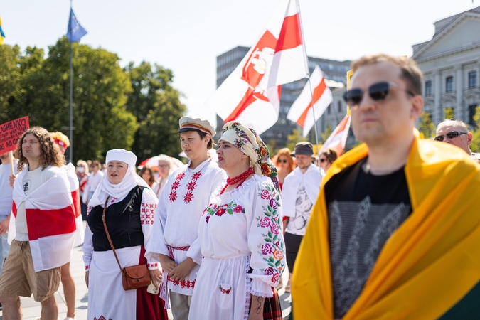 Lietuvos baltarusių mitingas prieš A. Lukašenkos režimą