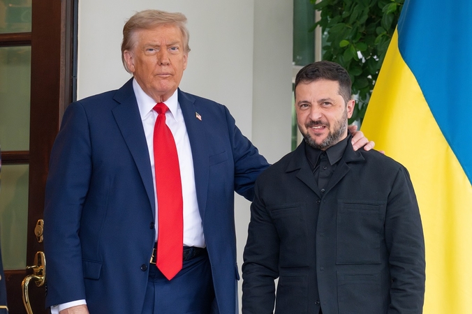 Donaldas Trumpas ir Volodymyras Zelenskis