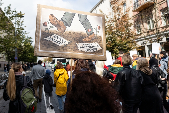 Protesto „Gėdos diena“ eisena