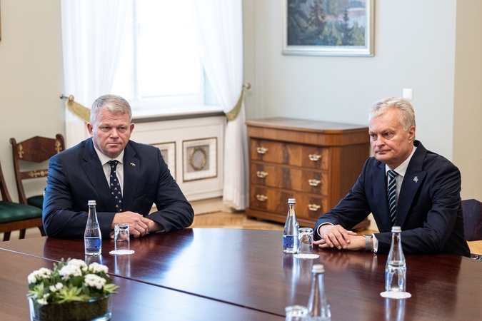 Prezidentas susitiko su Andriumi Palioniu