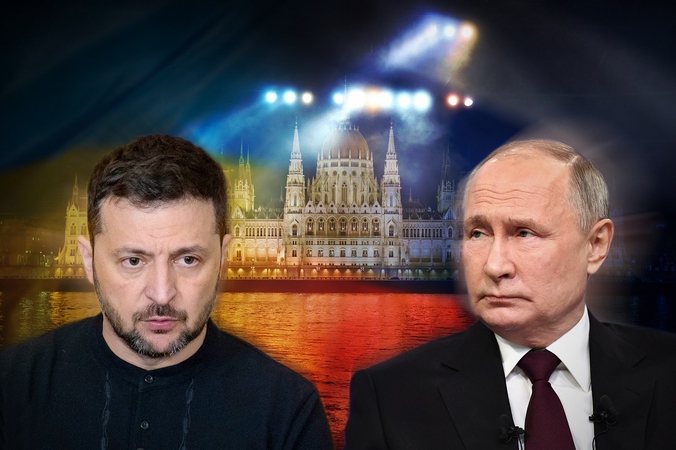Volodymyras Zelenskis ir Vladimiras Putinas