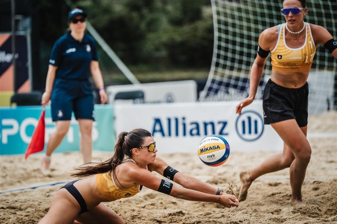 Kvedaraitė ir Kovalskaja – Europos paplūdimio tinklinio čempionato aštuntfinalyje