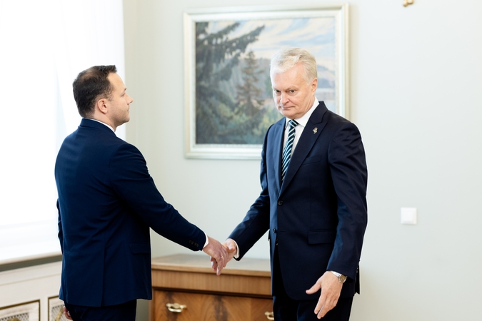 Gitanas Nausėda susitiko su Edvinu Grikšu
