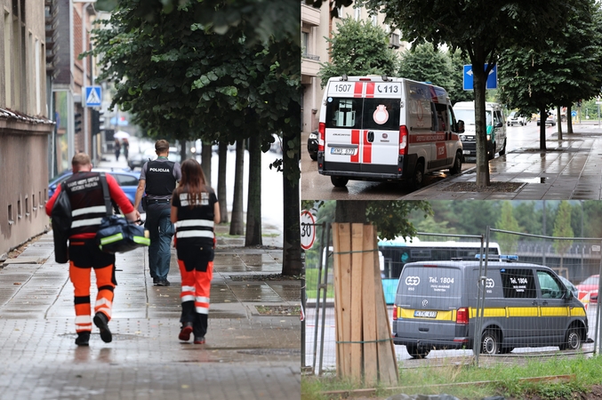 Aliarmas Kauno centre: pas senolę, kuriai kviesta greitoji, skubėjo visos specialiosios tarnybos