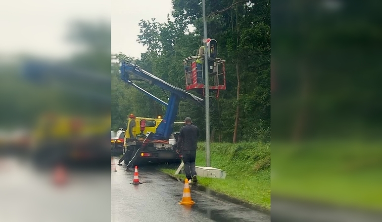 Montuoja: greitį matuoklis Girulių plente turėtų pradėti matuoti jau penktadienį.