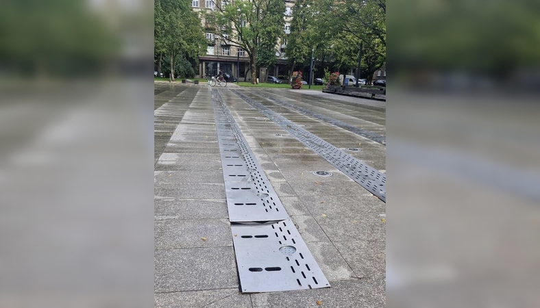 Sugedęs: Danės skvero fontanas jau antrus metus neveikia.