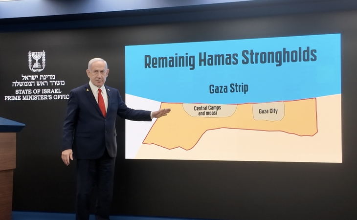 Netanyahu neatsisako savo plano pilnai užimti Gazą