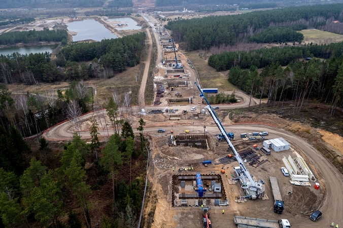 „Rail Baltica“ tilto statyba