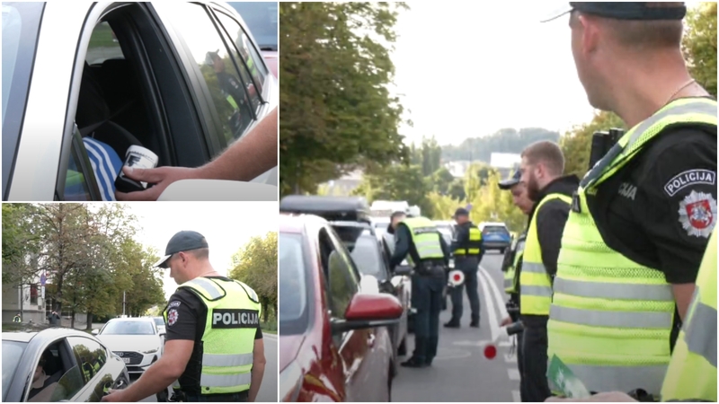 Vairuotojų akistata su policija: tikrina blaivumą, bet randa ir kitokių nusižengimų