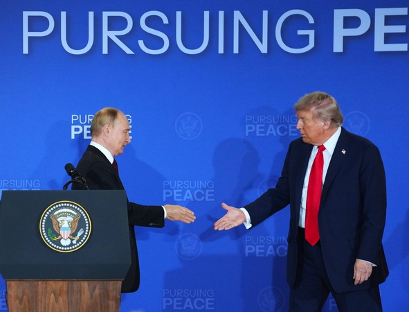 Vladimiras Putinas ir Donaldas Trumpas 