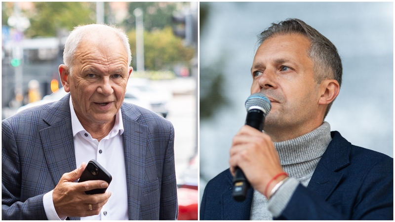 Vytenis Povilas Andriukaitis (kairėje) ir Andrius Tapinas