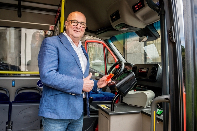 Svarbu: V. Matijošaičio teigimu, bekontakčio atsiskaitymo įdiegimas – dalis nuoseklios miesto modernizavimo strategijos.