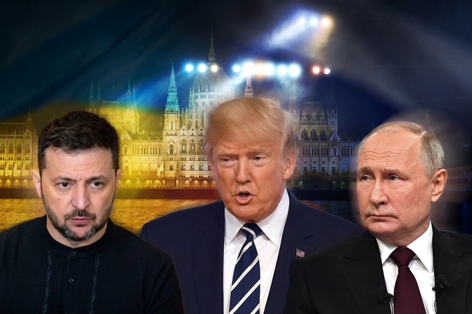 Volodymyras Zelenskis, Donaldas Trumpas ir Vladimiras Putinas