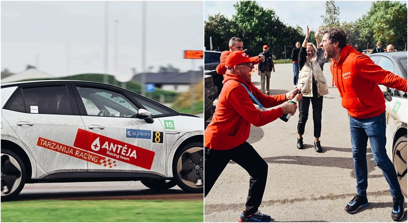 Triumfas: absoliučios įskaitos čempionai – „Antėja Racing“ lenktynininkai.