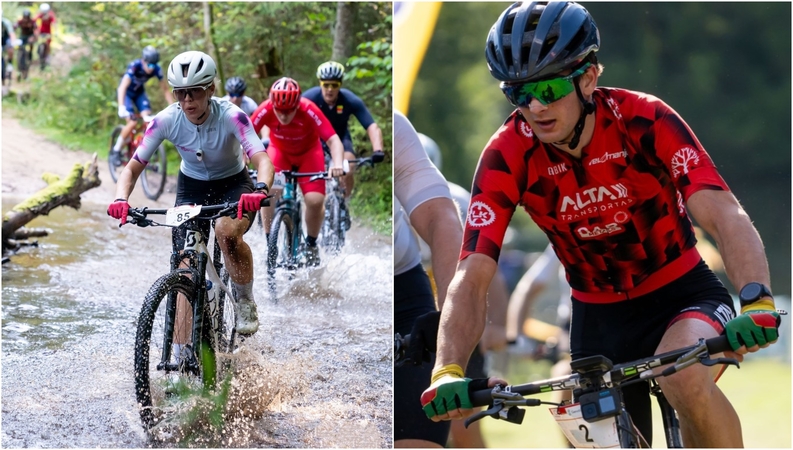 Sėkmė: G. Briedytė pirmą kartą laimėjo MTB maratonų taurės varžybas, Š. Pacevičius – trečiąsyk.