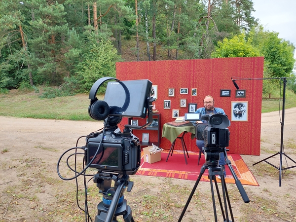 Herojus: M. Suraučius filmavimo metu.