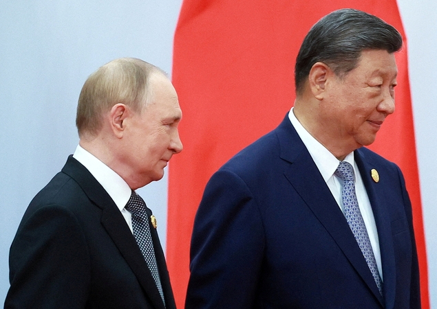 Vladimiras Putinas ir  Xi Jinpingas