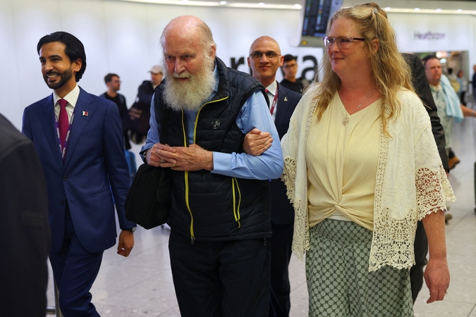 Peteris Reynoldsas su dukra Sarah Entwistle