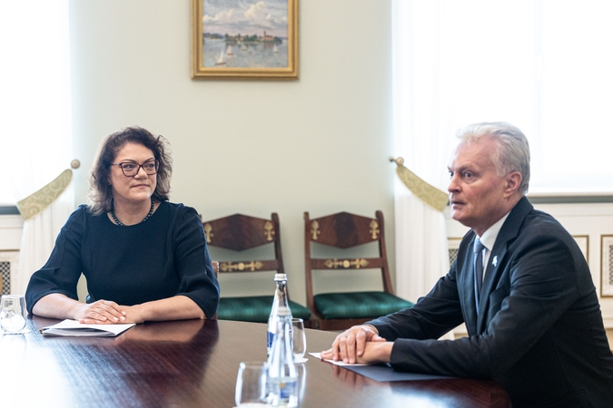 Marija Jakubauskienė ir Gitanas Nausėda