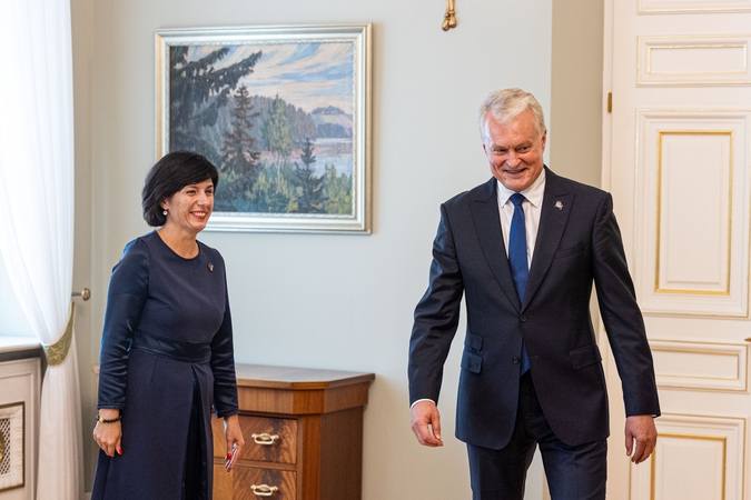 Vaida Aleknavičienė ir Gitanas Nausėda