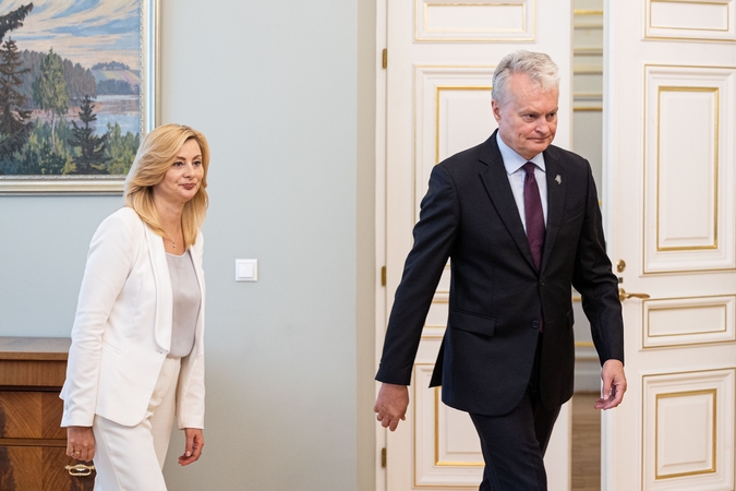 Gitanas Nausėda susitiko su Rita Tamašuniene