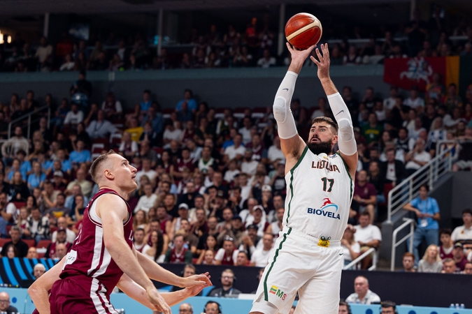 Europos vyrų krepšinio čempionato aštuntfinalis: Lietuva – Latvija