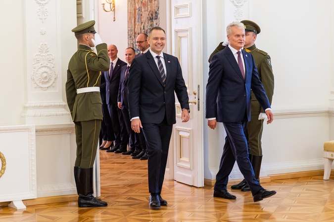 Gitanas Nausėda susitiko su Lenkijos prezidentu