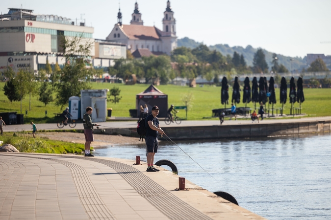 Vilniečiai mėgaujasi šiltu rugsėjo savaitgaliu