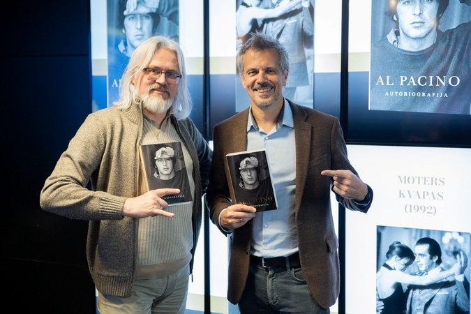 Alo Pacino autobiografijos pristatymas pritraukė aktoriaus talento gerbėjus