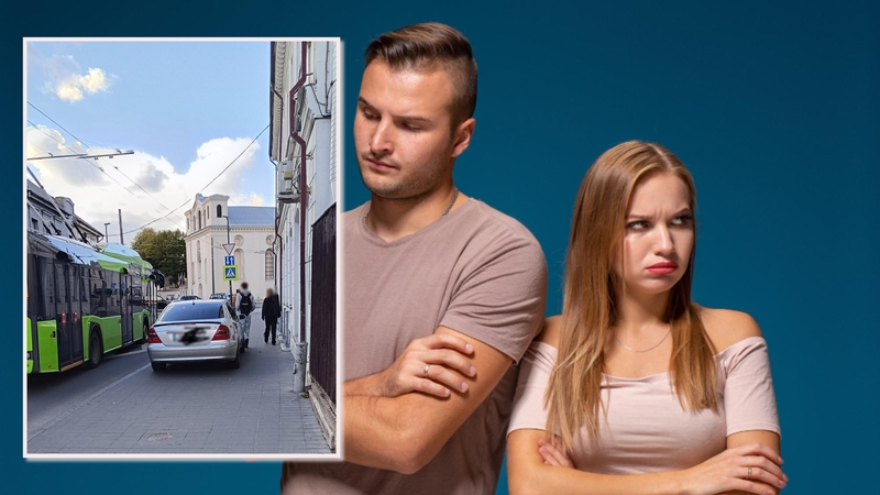 Susipliekė dėl „Mercedes-Benz“ ant šaligatvio: jei nepatinka, perlipi per stogą ir nebestatys!