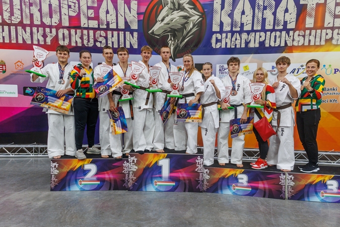 Sporto klubo „Okinava“ komanda Europos čempionate