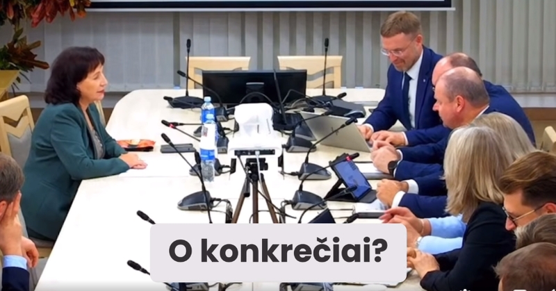 Nustebino ministrės nekompetencija