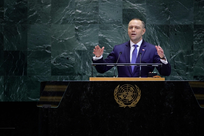 Lenkijos prezidentas Karolis Nawrockis