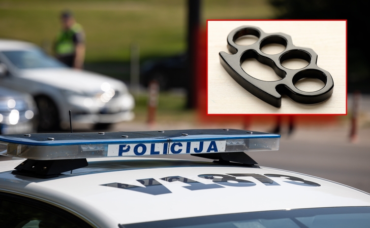 Klaipėdoje pas vyrą policijos pareigūnai rado kastetą