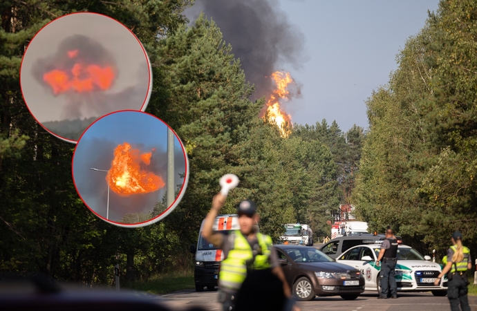 Stotyje prie Vilniaus liepsnoja dujų vagonai, griaudi sprogimai: aiškėja galimos nelaimės priežastys