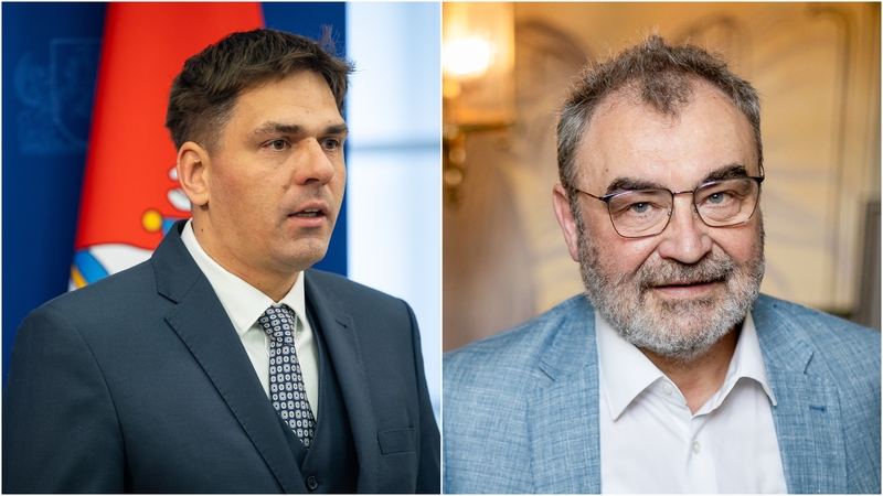 Ignotas Adomavičius (kairėje) ir Egidijus Kūris