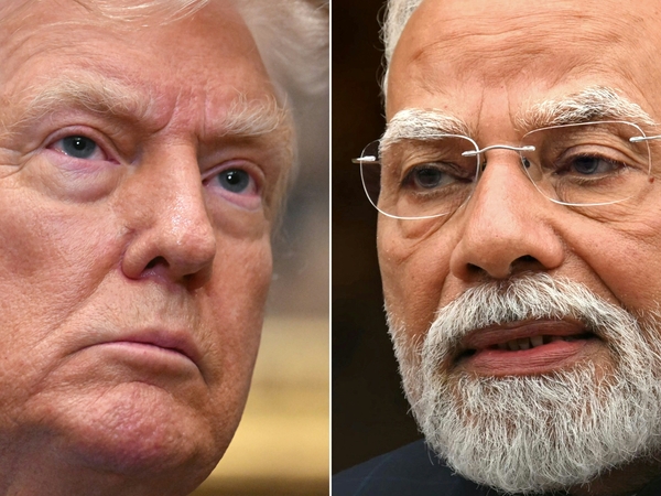 Vykstant įtemptoms deryboms Modi ir Trumpas apsikeitė šiltais žodžiais