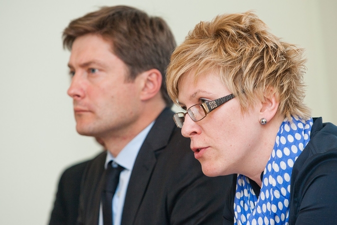 Rimantas Žylius ir Ingrida Šimonytė, 2012 m.