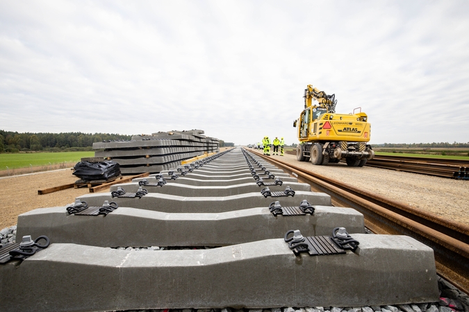  „Rail Baltica“ europinės vėžės bėgių tiesimas