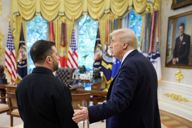 Donaldas Trumpas ir Volodymyras Zelenskis