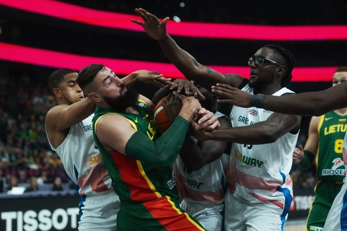 Pažįstami: Lietuvos ir Didžiosios Britanijos krepšininkai buvo susitikę šiemet rugpjūtį „EuroBasket“ B grupėje Tamperėje (mūsiškiai laimėjo 94:70).