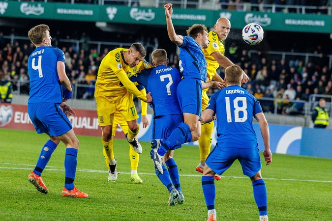 Varžovai: šiemet kovo 24-ąją Dariaus ir Girėno stadione Lietuvos ir Suomijos rinktinės pasidalijo po tašką (2:2).